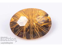 Citrine 3.77ct VS oval fancy cut