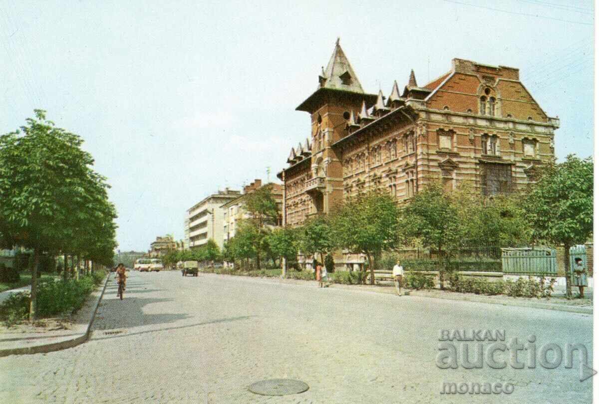 Carte poștală veche - Ruse, Liceul de Muzică