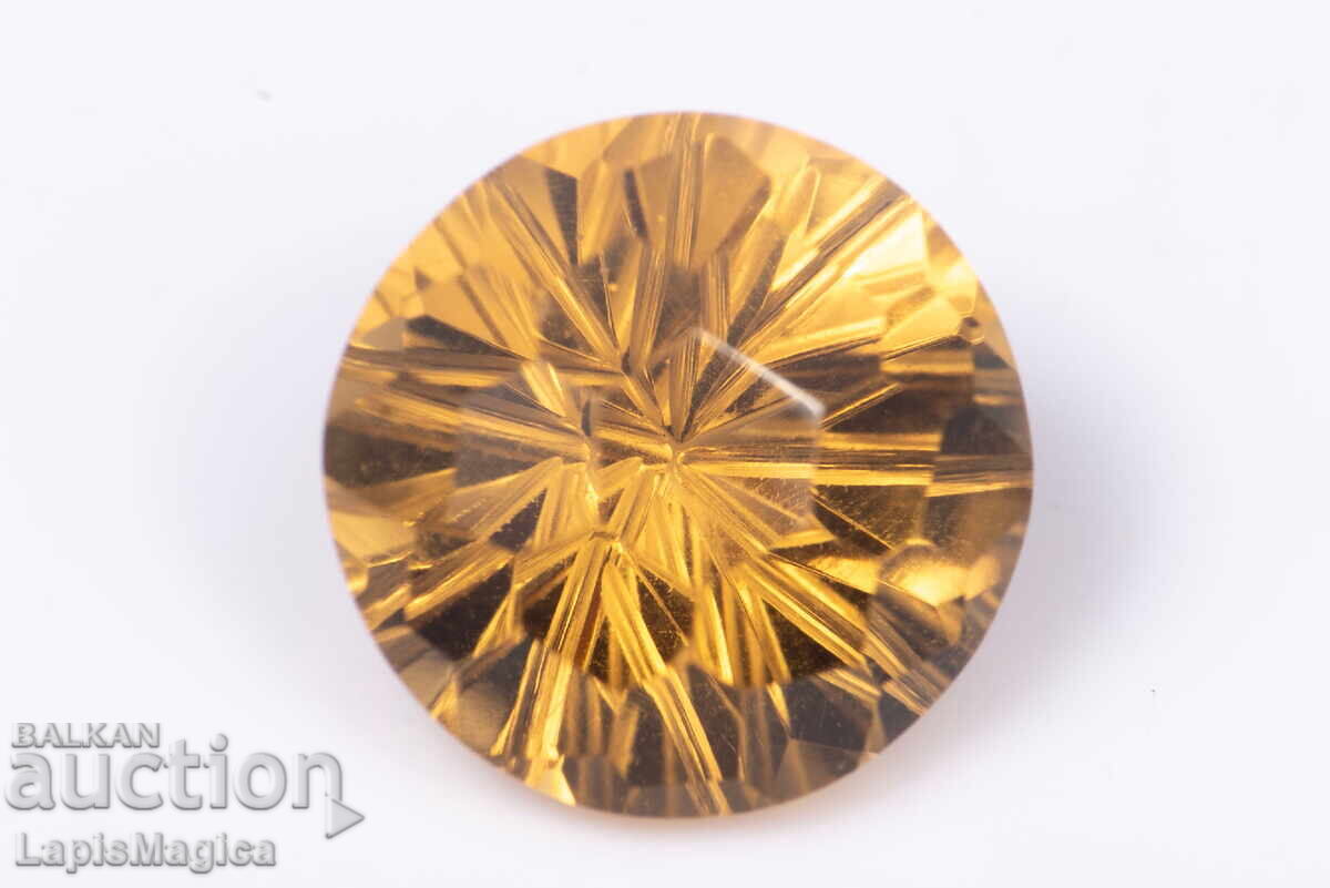Citrine 4.07ct VS 10mm fancy round cut Citrine 4.07ct VS 10mm fancy round cut
