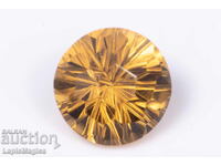 Citrine 4.07ct VS 10mm fancy round cut