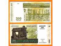 Zorba LICITAȚII MADAGASCAR 200 Ariary 2004 UNC