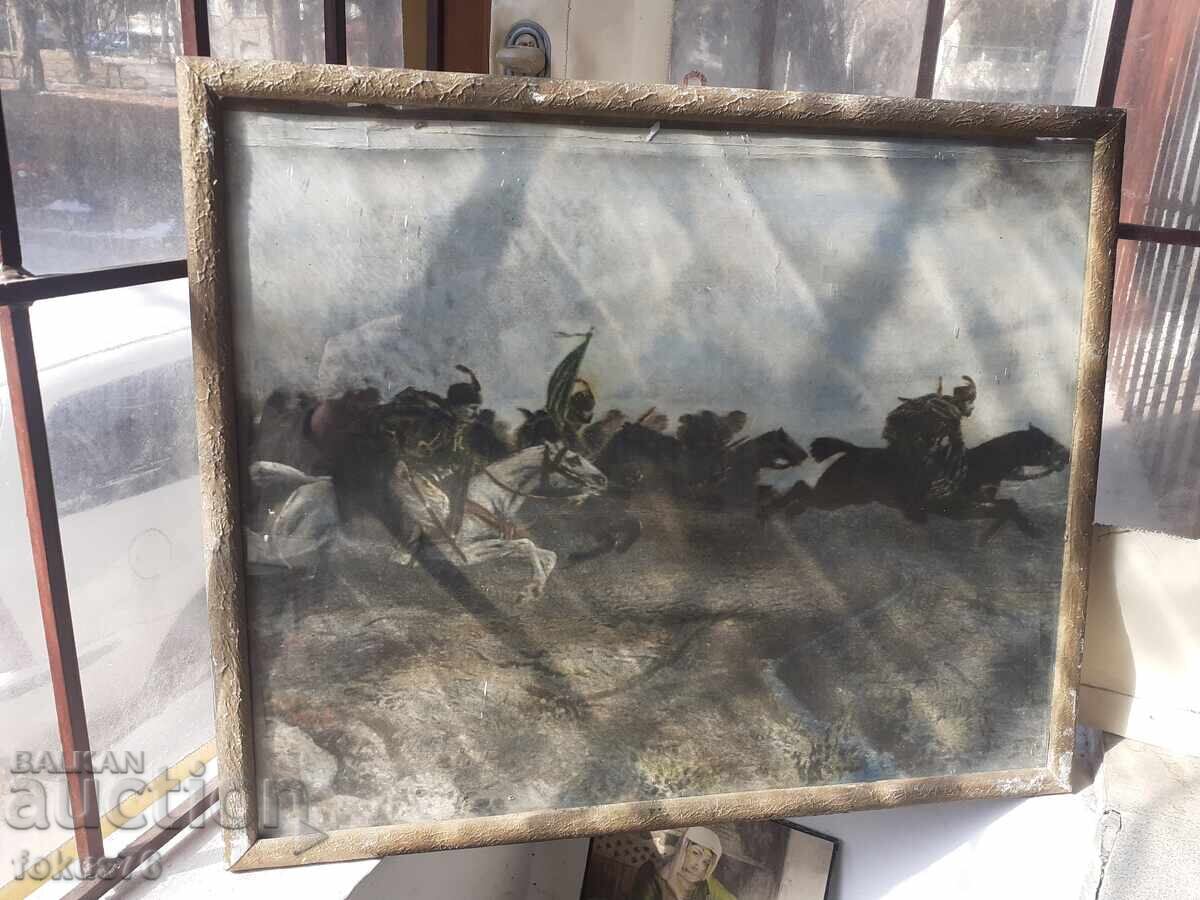 Old lithograph photo poster The Flying Squad Benkovski Old lithograph photo poster The Flying Squad Benkovski