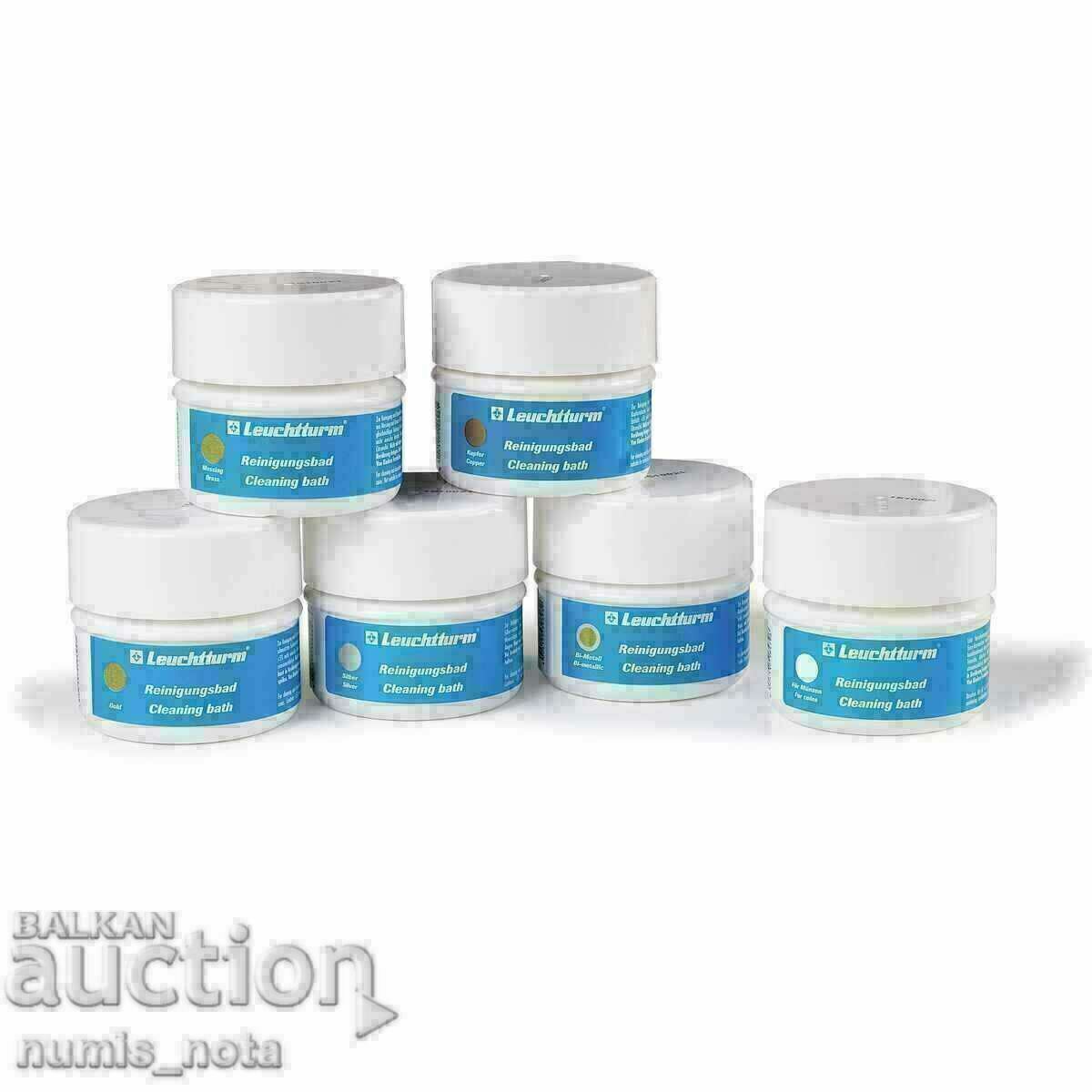 Soluție Leuchtturm pentru curățarea monedelor cupru-nichel cu preț 19.50 BGN | € 9.97 Soluție Leuchtturm pentru curățarea monedelor cupru-nichel cu preț 19.50 BGN | € 9.97