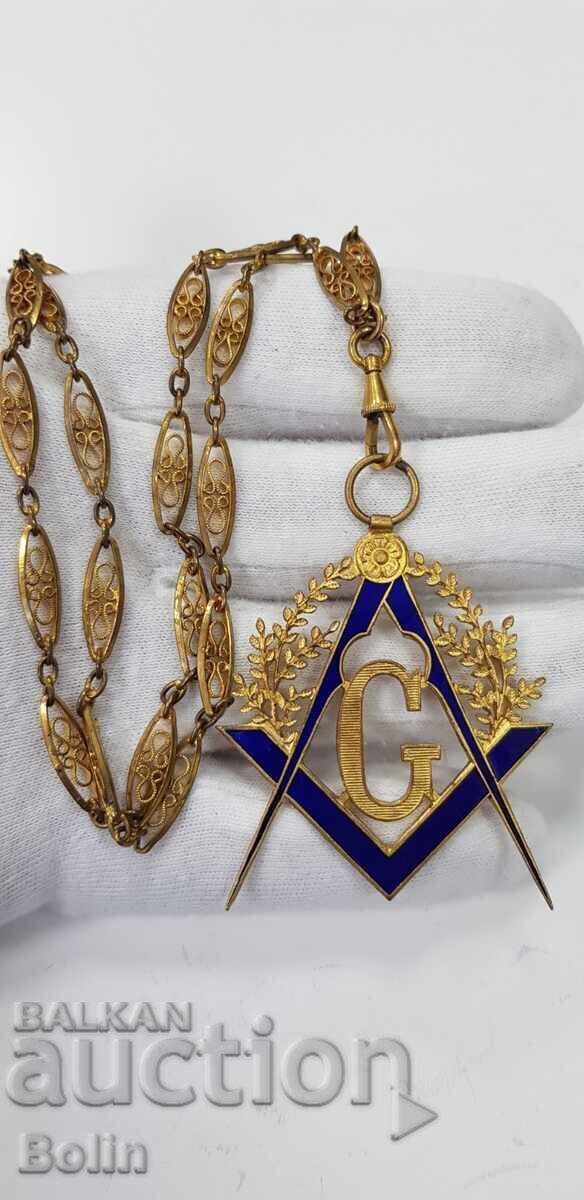 Rare order, medal, sign, medallion, Masonic 19-20th century with price 370.00 BGN | € 189.18