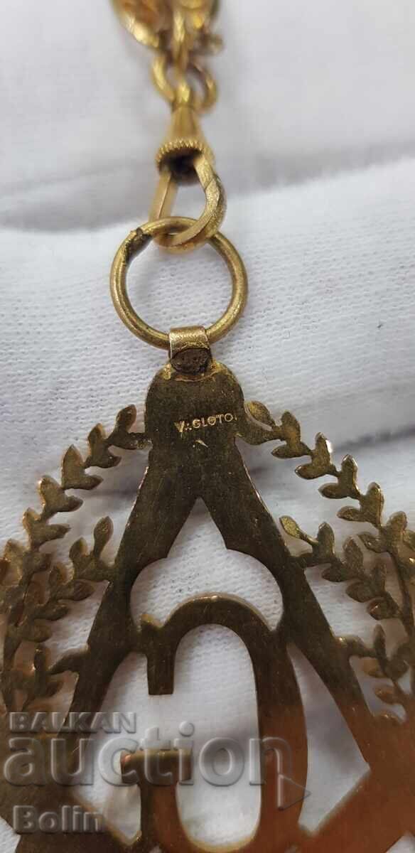 Rare order, medal, sign, medallion, Masonic 19-20th century - 5