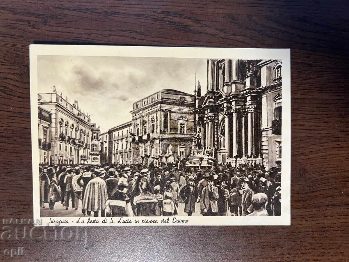 Old Postcard, Italy, Syracuse Old Postcard, Italy, Syracuse