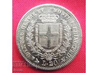 20 Lire 1859 Italy (20 лири Италия)Genoa  злато