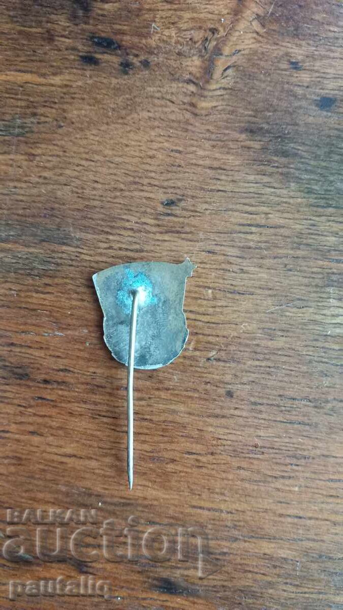 Auction  OLD BRONZE ENAMEL BADGE GTO