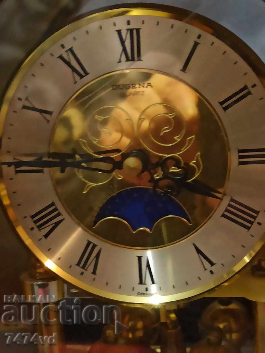 Auction Rare Kundo day and night mantel clock Germany Auction Rare Kundo day and night mantel clock Germany