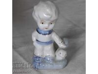 Porcelain figurine "Boy with a squirrel"