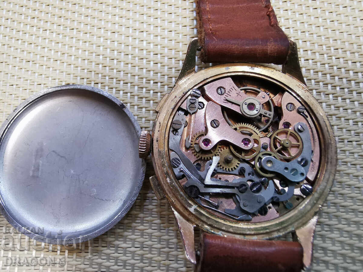 Delivery of GOLD PLATED MORRIS FERROTEX CHRONOGRAPHE Delivery of GOLD PLATED MORRIS FERROTEX CHRONOGRAPHE