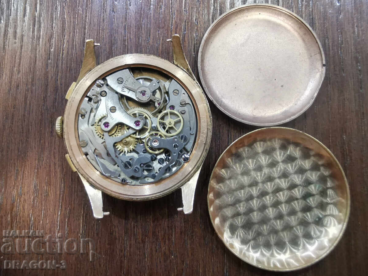 18K GOLD ULTIMOR CHRONOGRAPHE 17 JEWELS - 6 18K GOLD ULTIMOR CHRONOGRAPHE 17 JEWELS - 6