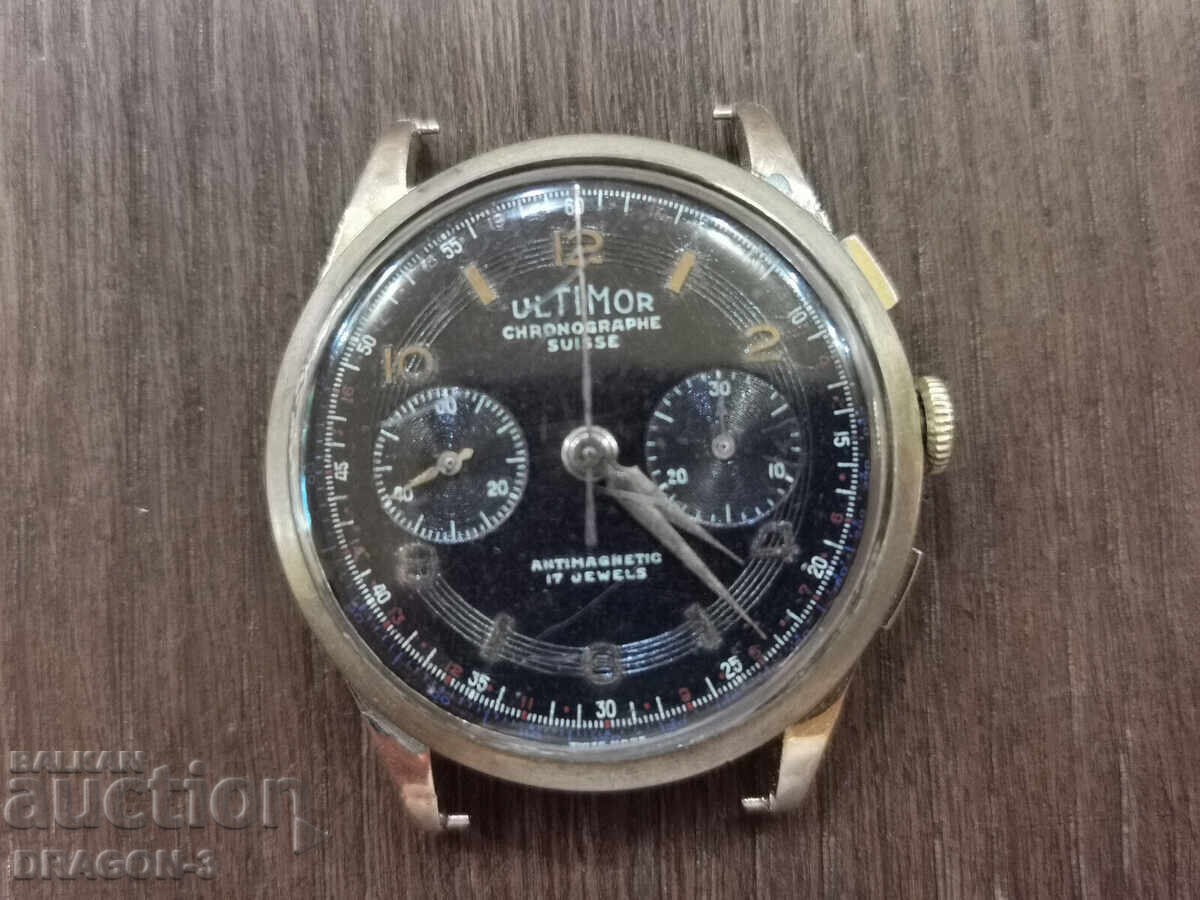 18K GOLD ULTIMOR CHRONOGRAPHE 17 JEWELS 18K GOLD ULTIMOR CHRONOGRAPHE 17 JEWELS