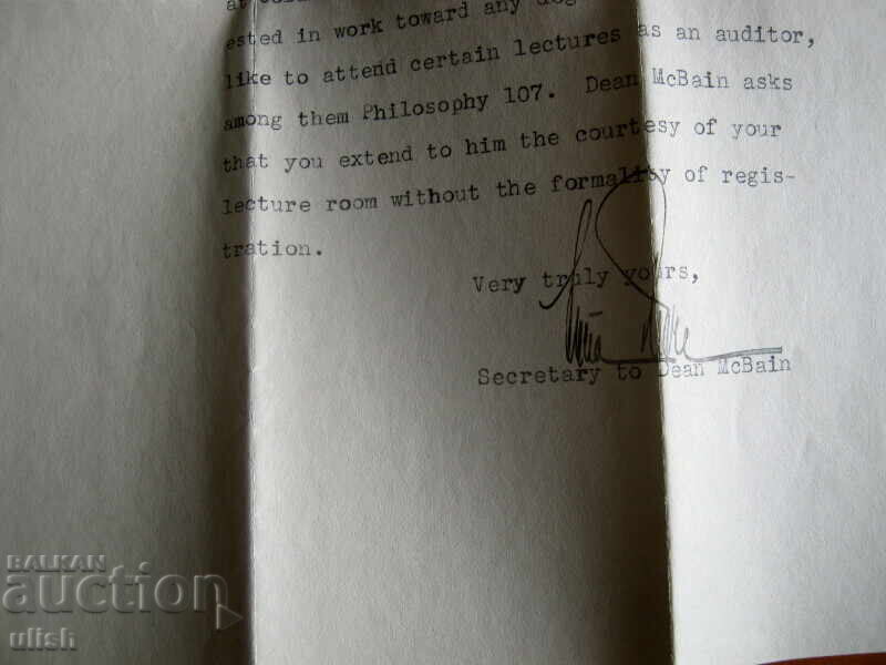 Delivery of Columbia university New York letter envelope 1931