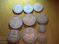 1888, 1912, 1925, 1930, 1940 și 1943. 10 monede cupronichel