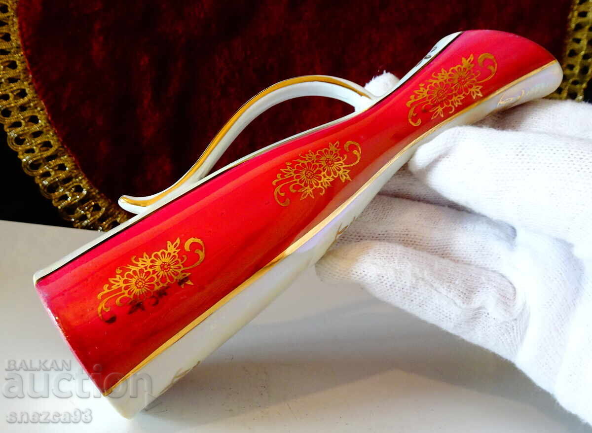 Ваза,кана,баварски порцелан,злато. - 5 Ваза,кана,баварски порцелан,злато. - 5