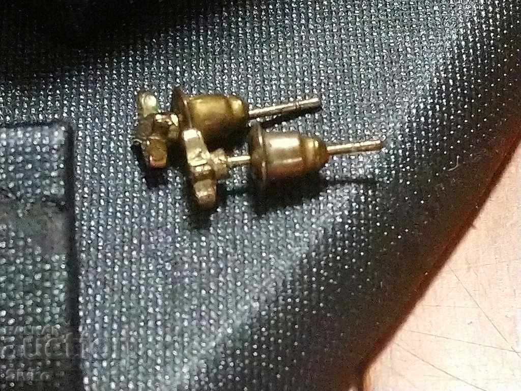 Small Golden Cross and X Earrings with price 0.29 BGN | € 0.15