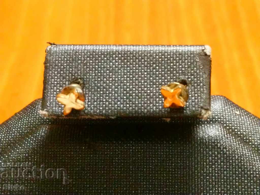 Small Golden Cross and X Earrings