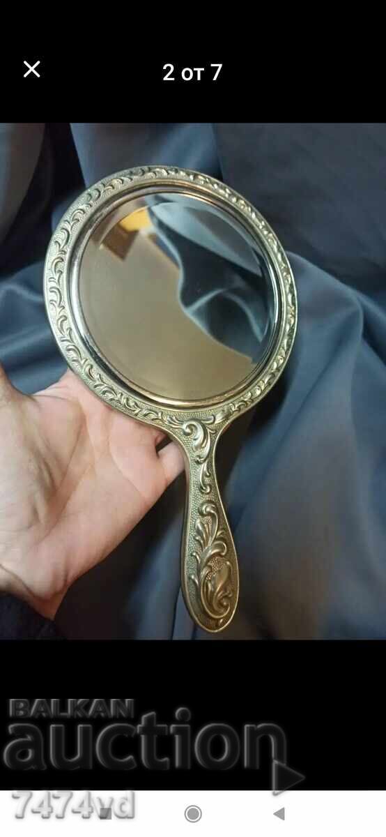 Old ladies' mirror, massive with ornaments with price 60.00 BGN | € 30.68 Old ladies' mirror, massive with ornaments with price 60.00 BGN | € 30.68