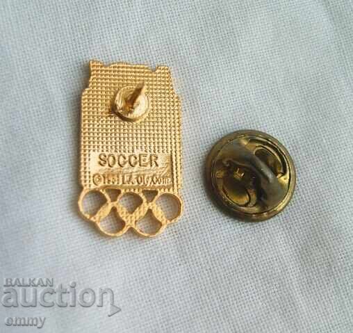 Football Badge - Summer Olympics Los Angeles 1984 with price 8.00 BGN | € 4.09 Football Badge - Summer Olympics Los Angeles 1984 with price 8.00 BGN | € 4.09