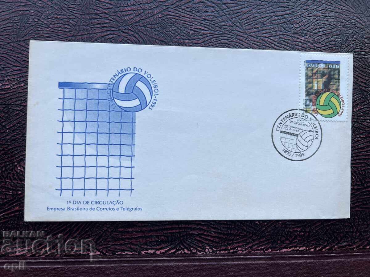 Plic Poștal - Brazilia - 100th Volleyball'95 Plic Poștal - Brazilia - 100th Volleyball'95