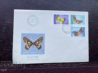 Postal Envelope - Romania - Bucharest Butterflies'69