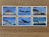 Liberia - Nave de pasageri și aeronave ale secolului al XX-lea (1999) MNH