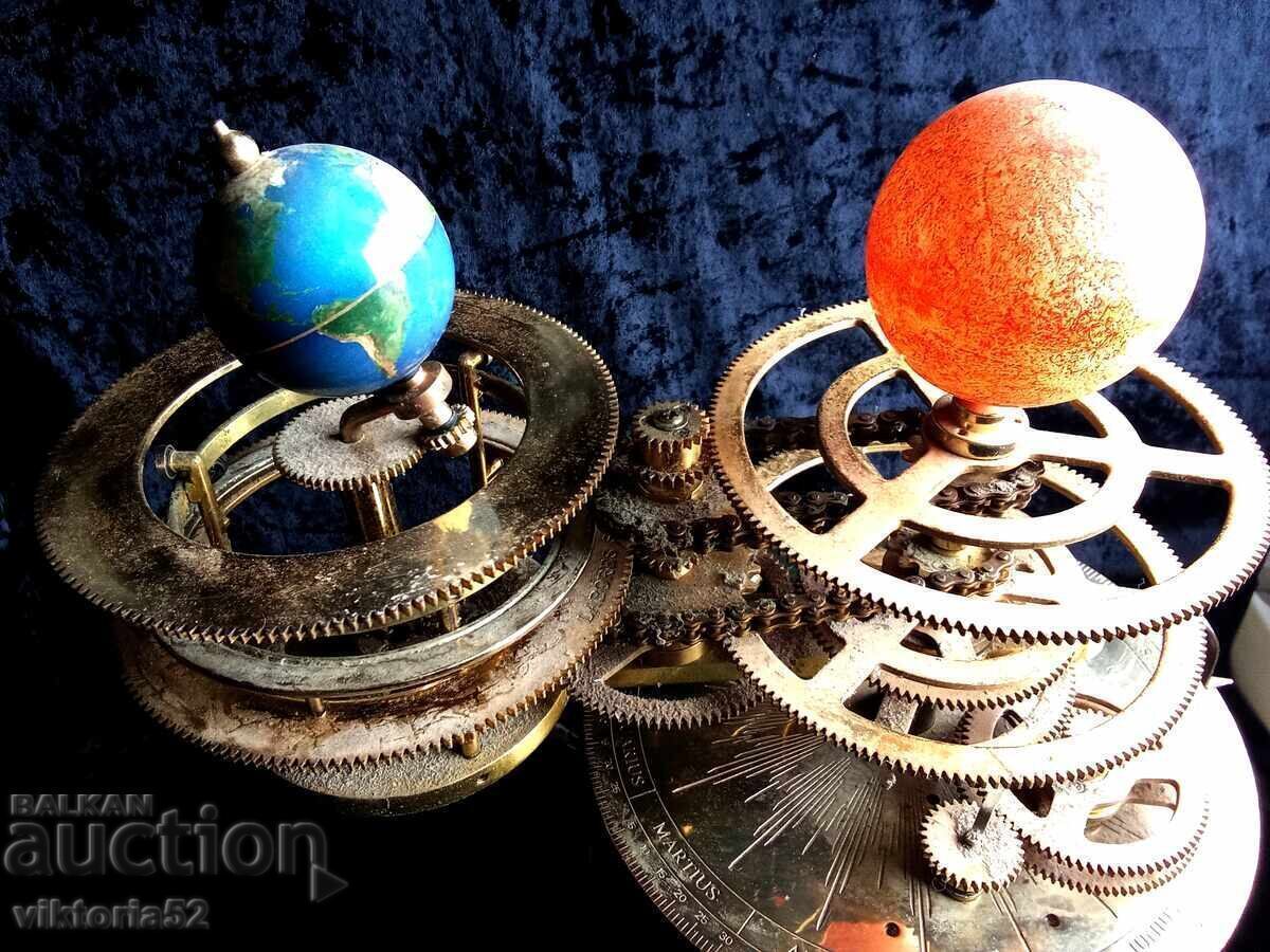 Brass Orrery/Tellurion Solar System Planets Model - 5 Brass Orrery/Tellurion Solar System Planets Model - 5