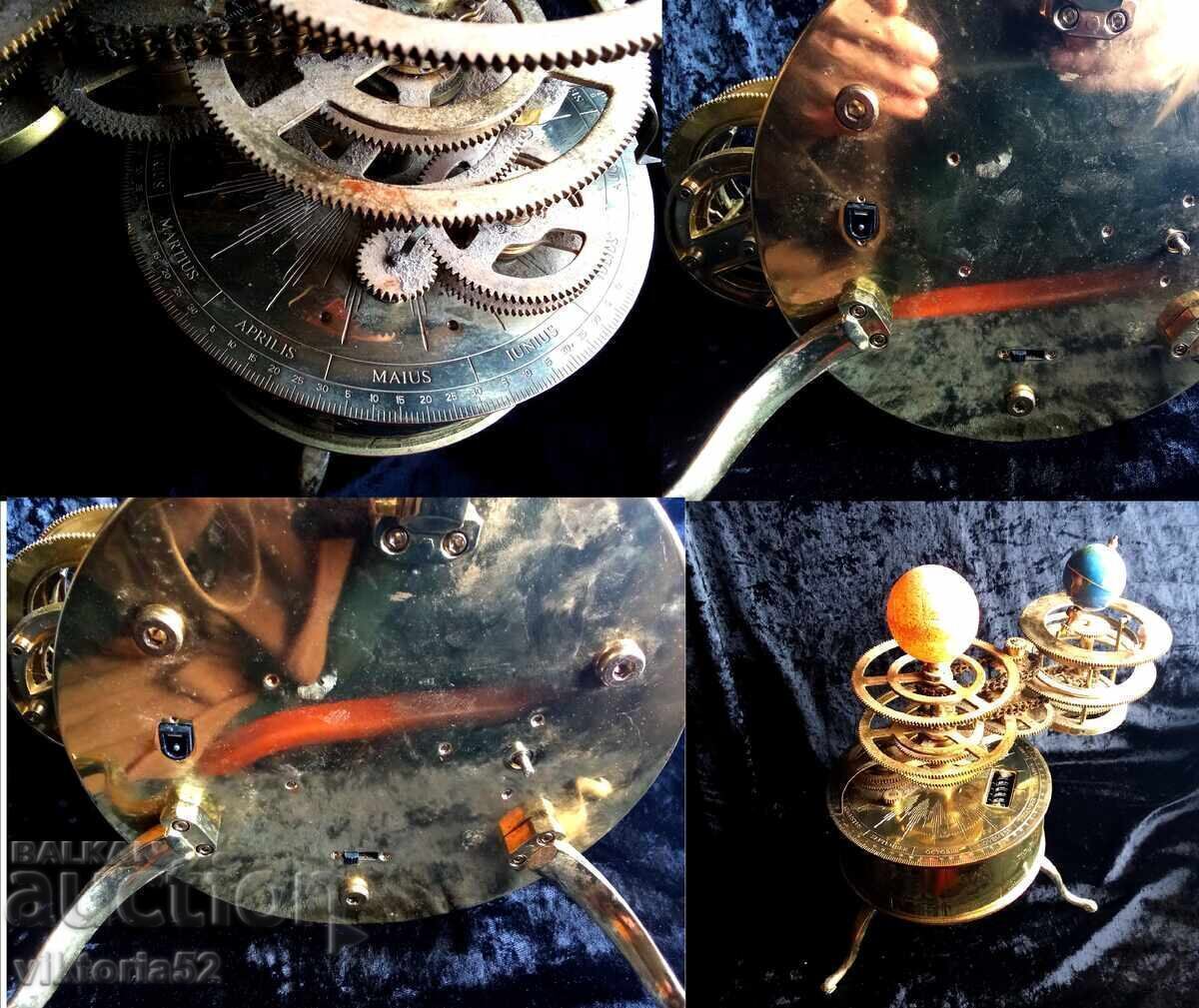 Модел от месинг Orrery/Tellurion слънчева система планети - 6