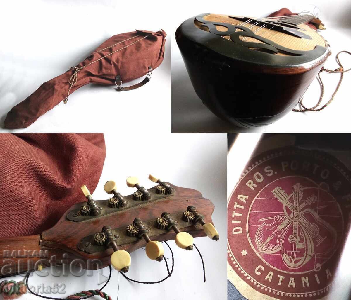 Licitație fin antic cu 8 corzi ROSARIO PORTO COMPANY bowlback MANDOL