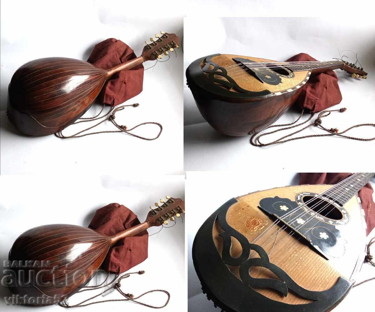 εκλεκτή αντίκα 8χορδο ROSARIO PORTO COMPANY μπόουλμπακ MANDOL - 5