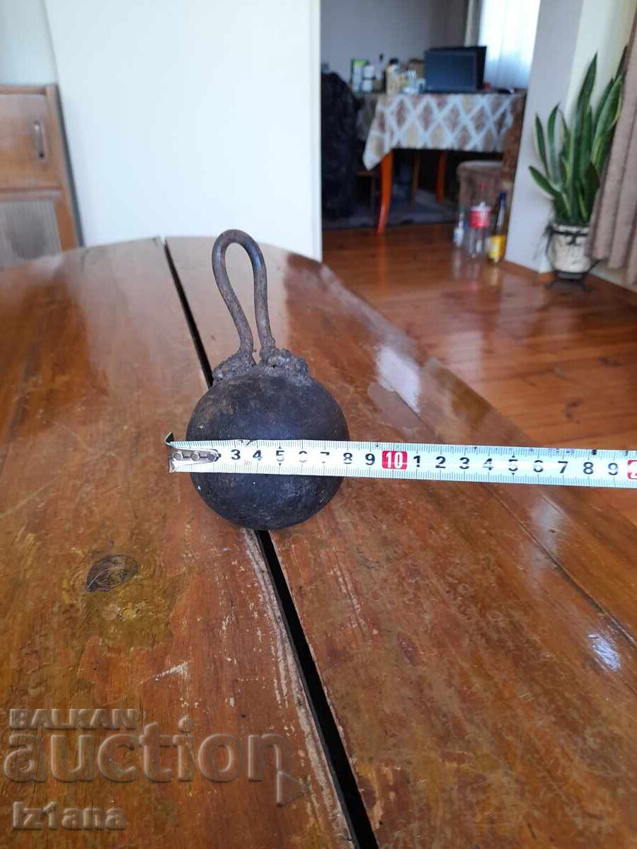 Old cannonball with price 55.00 BGN | € 28.12 Old cannonball with price 55.00 BGN | € 28.12