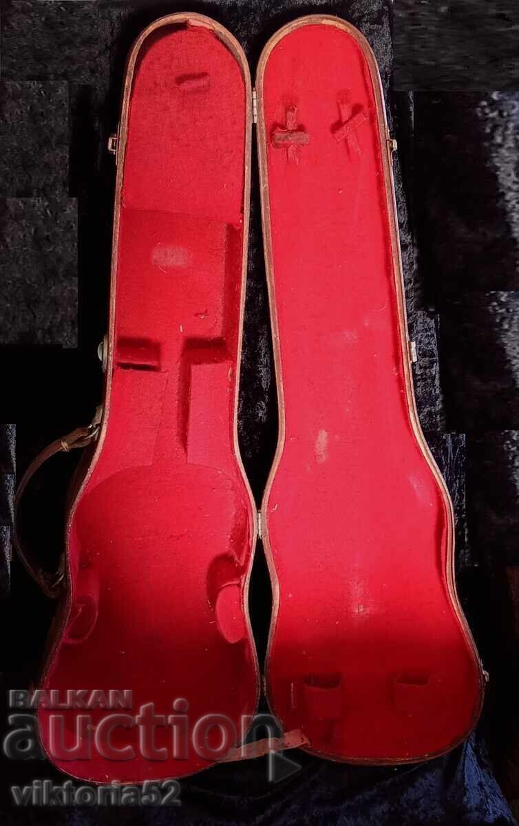 Old wooden violin cases 2 pieces - 6