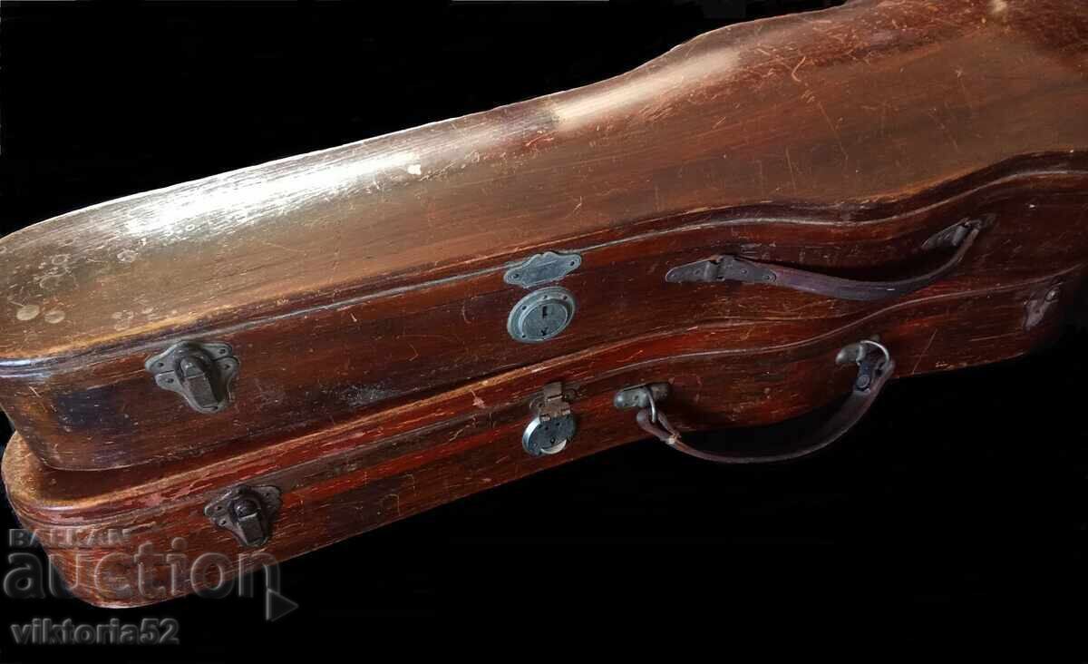 Old wooden violin cases 2 pieces Old wooden violin cases 2 pieces