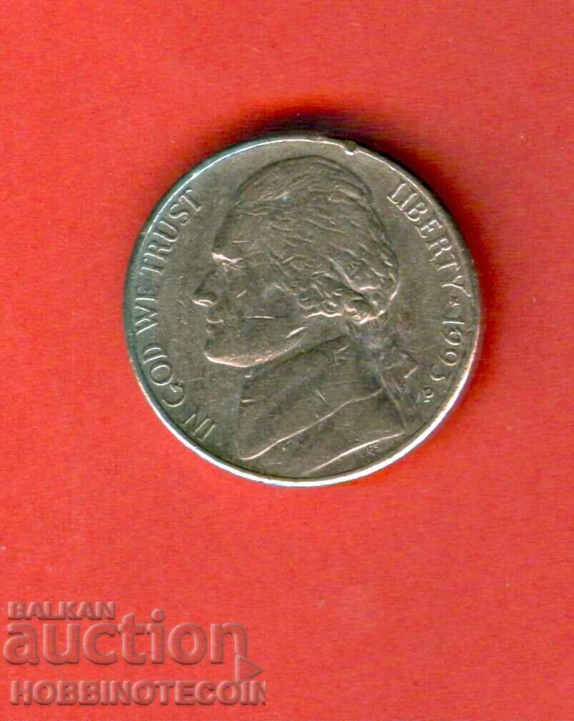 USA 5 cent issue - 1993 P USA 5 cent issue - 1993 P