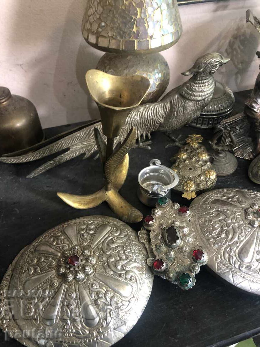 OLD CANDLEHOLDER FLOWER BRONZE BRASS with price 20.00 BGN | € 10.23