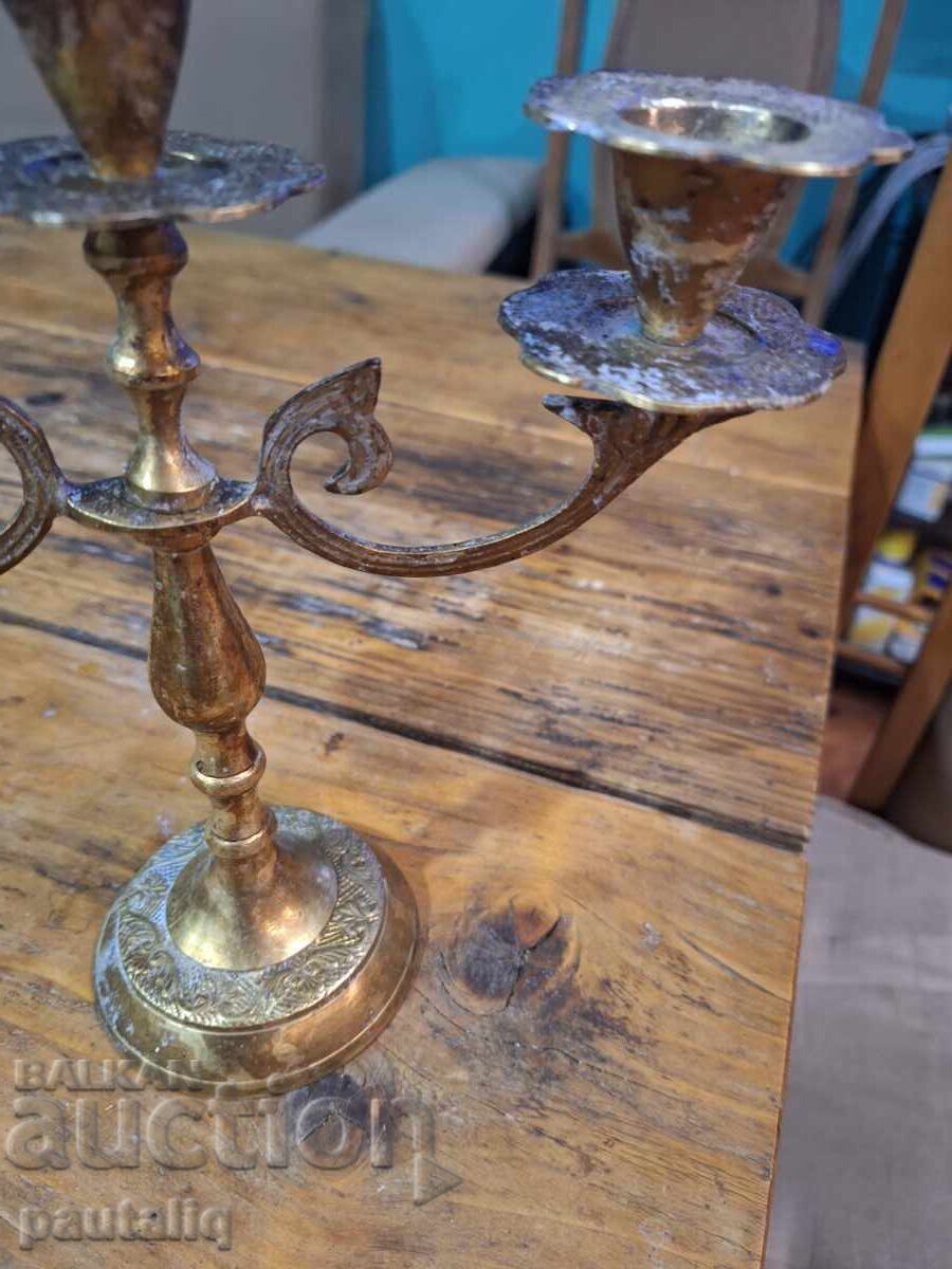 Auction  CANDLESTICK BRONZE BRASS