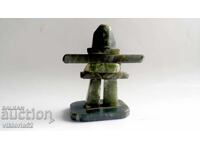 Inukshuk Inuit hand statue made of jade