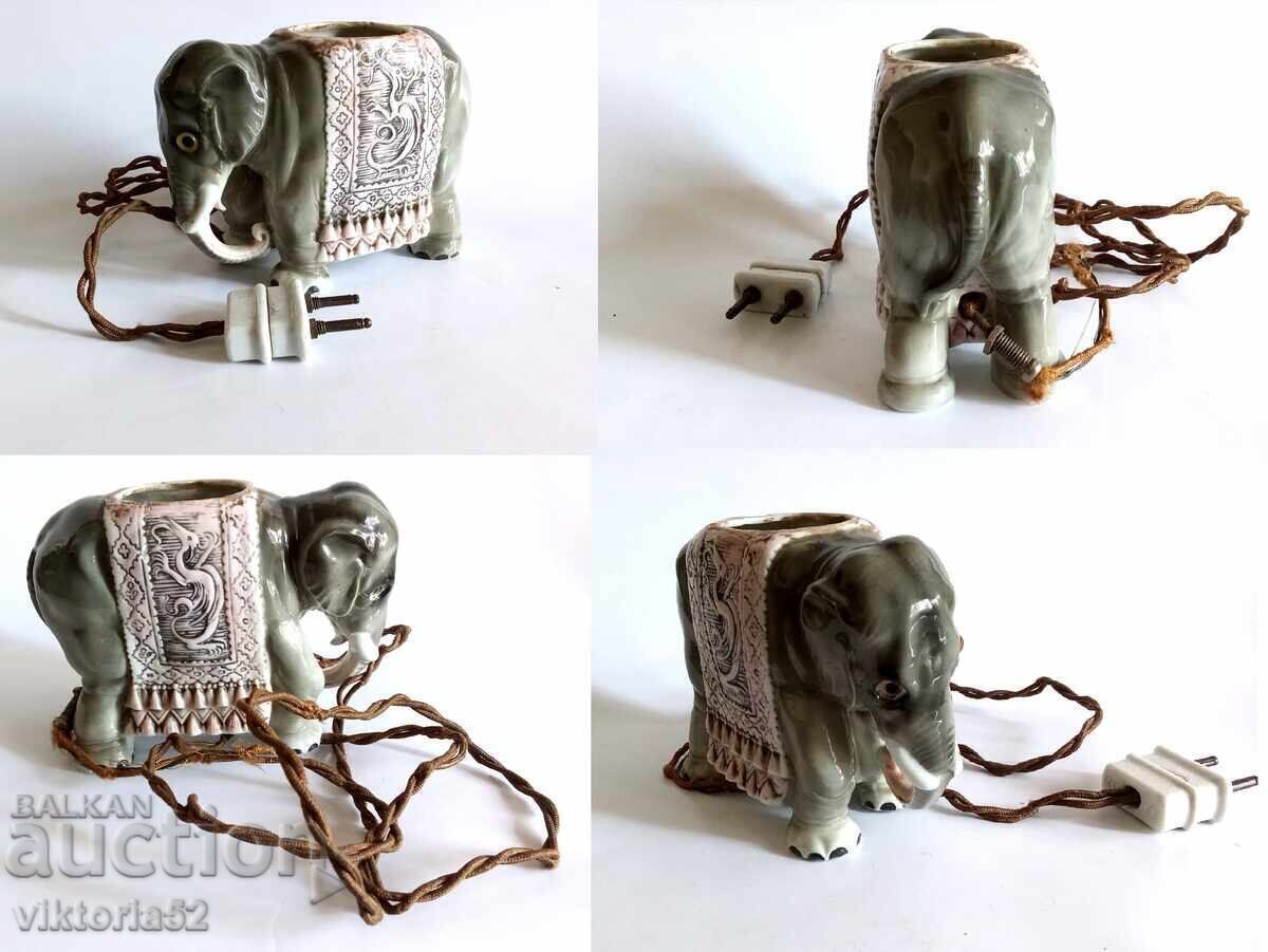 Porcelain figure Rosenthal, elephant lamp from 1920 - 6