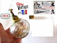 Old Berger lamp made of pressed cast glass from 1914