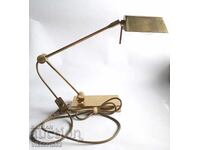 Vintage Articulated Office Lamp OMI in Gold
