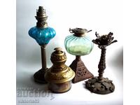 Old gas lamps, etc. 4 pieces