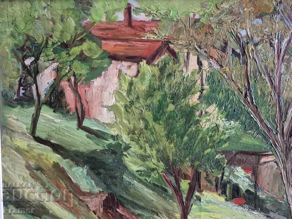 Auction Nikola Daskalov 1941 - 2010 Spring oil painting Auction Nikola Daskalov 1941 - 2010 Spring oil painting