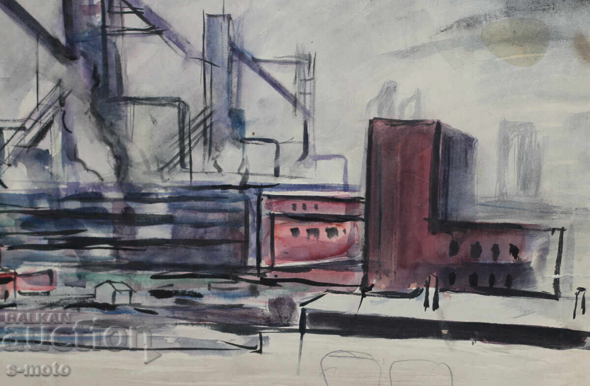 Old painting watercolor landscape combine - 6 Old painting watercolor landscape combine - 6