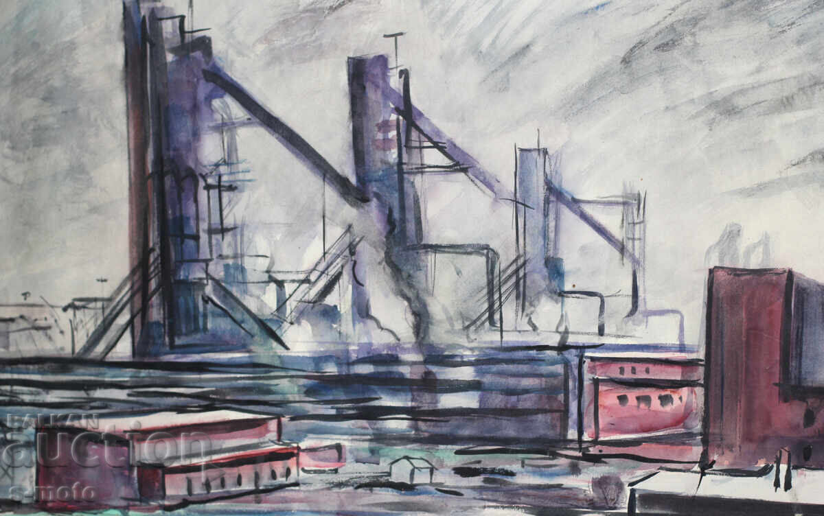 Old painting watercolor landscape combine - 7 Old painting watercolor landscape combine - 7