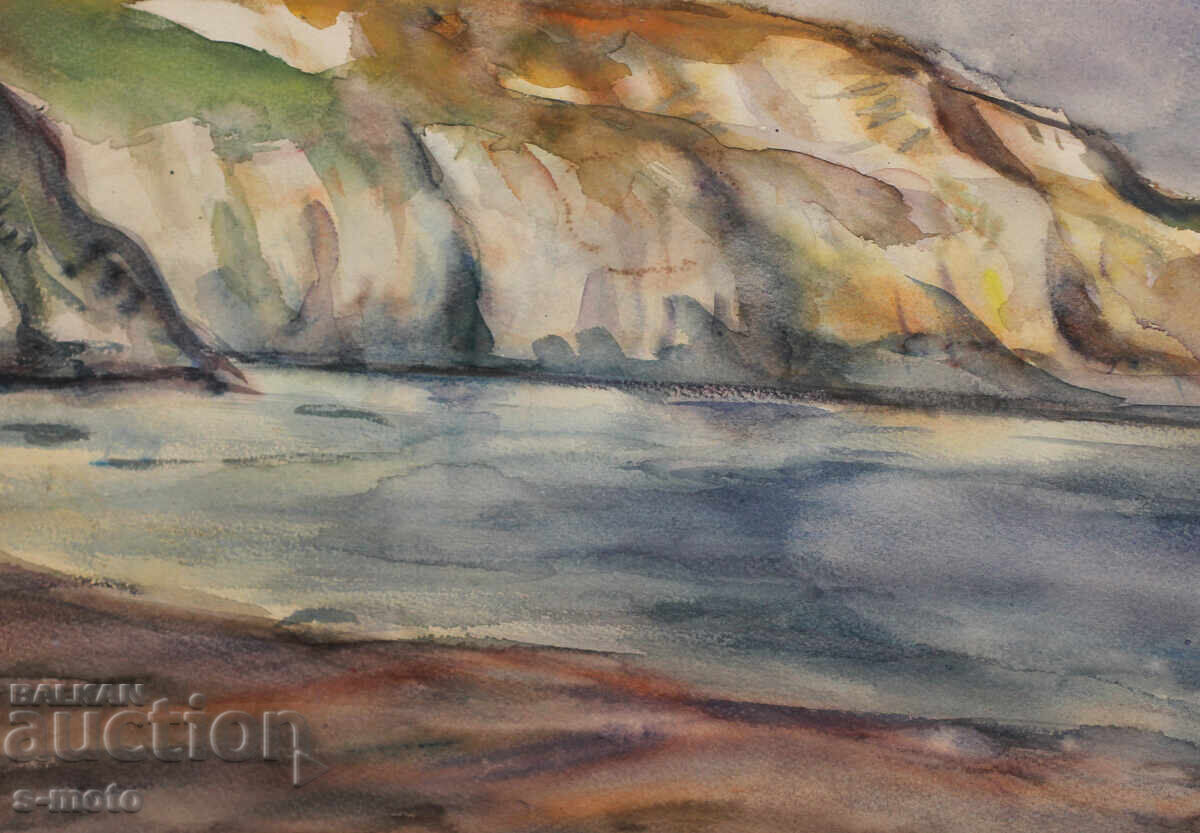 Παλιά θαλασσογραφία με ακουαρέλα - 6 Παλιά θαλασσογραφία με ακουαρέλα - 6