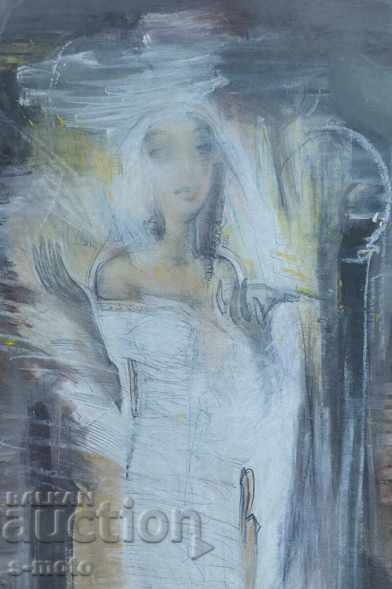 Auction  Georgi Tkachov / 1962- / Gouache figure portrait