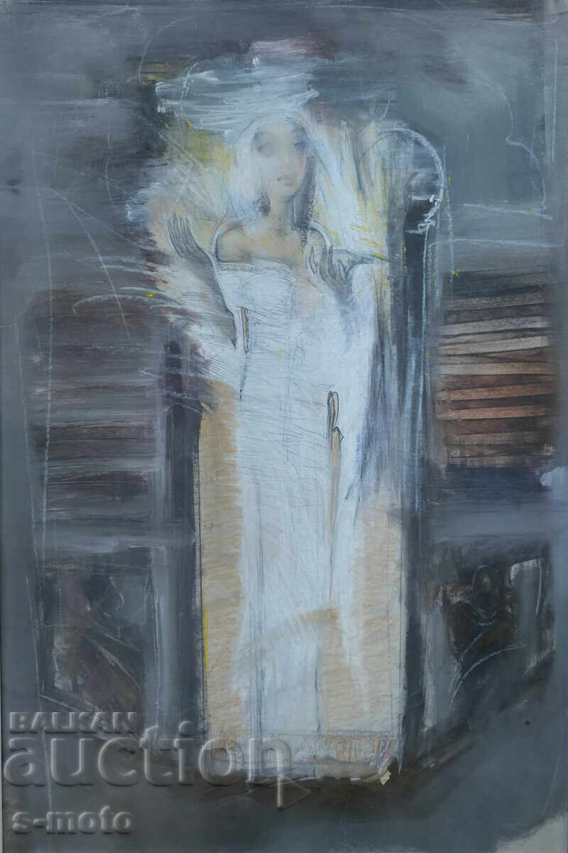 Delivery of Georgi Tkachov / 1962- / Gouache figure portrait