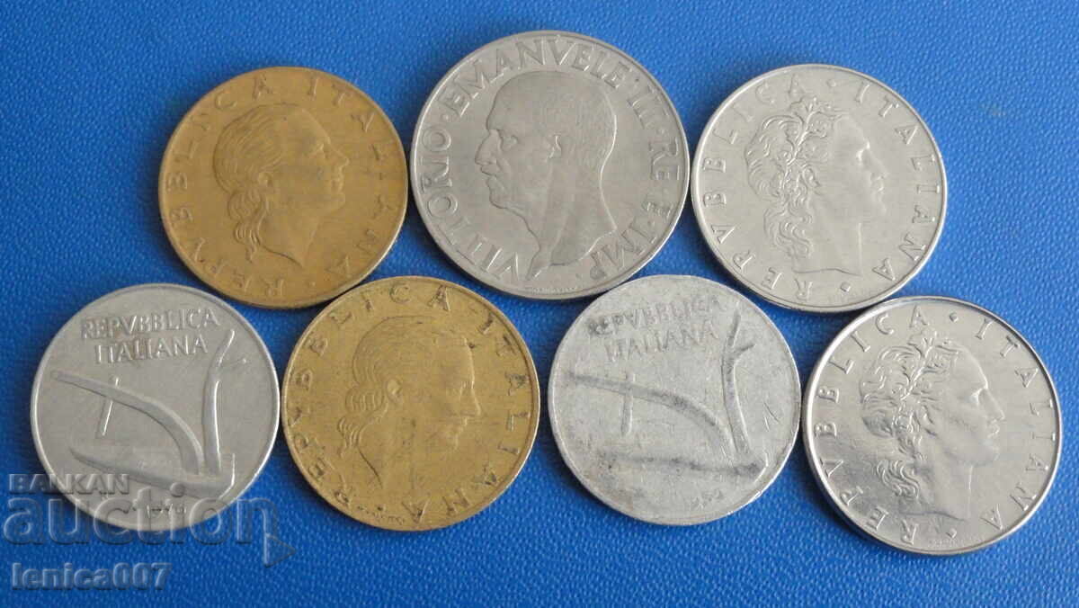 Italia - Monede (7 bucăți) cu preț 5.40 BGN | € 2.76 Italia - Monede (7 bucăți) cu preț 5.40 BGN | € 2.76