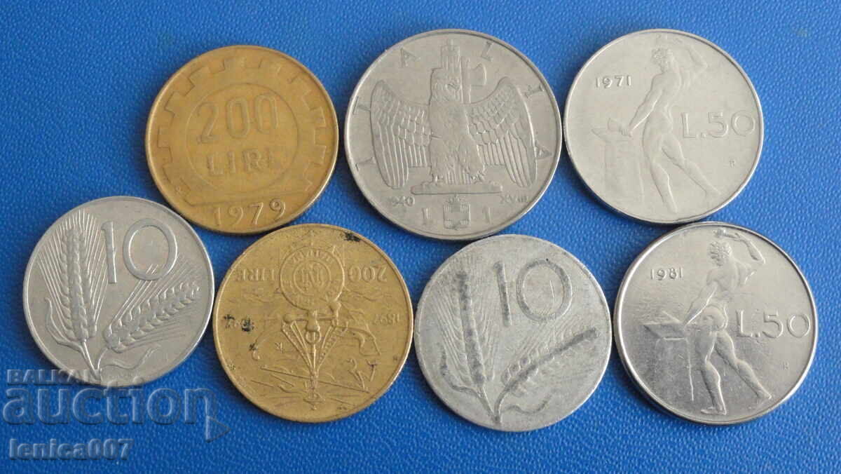 Italia - Monede (7 bucăți)